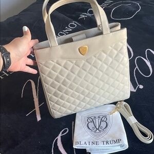 Blaine Trump Quilted Shoulder Bag
